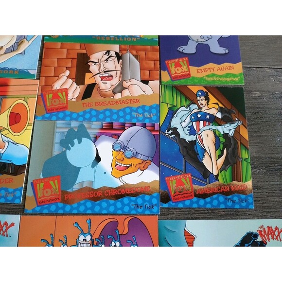 Eek! The Tick Maxx The Head Fleer Vintage Trading Cards Lot Of 10 - Picture 4 of 8